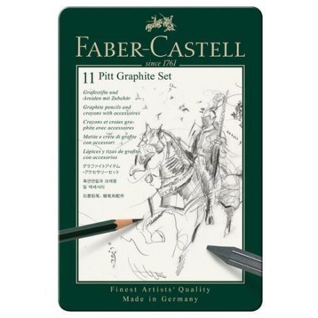 Faber-Castell Набор карандашей Pitt Graphite, 11 предметов (112972)