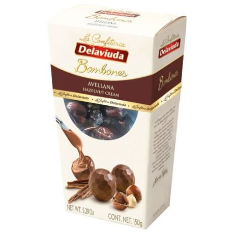 Набор конфет Delaviuda Bombones молочный шоколад с фундуком 150 г