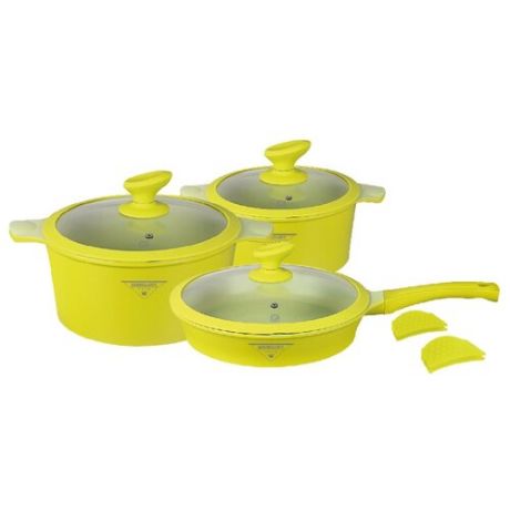 Набор посуды MercuryHaus MC-6363/MC-6365 10 пр. желтый