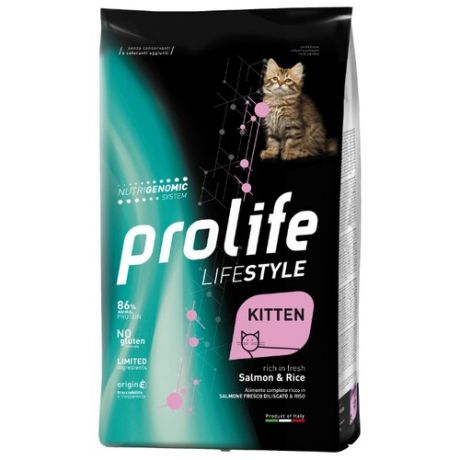 Корм для котят Prolife LifeStyle с лососем и с рисом 400 г