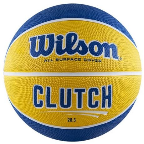 Баскетбольный мяч Wilson Clutch WTB14198XB06, р. 6 синий/желтый