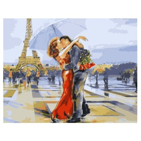 ВанГогВоМне Картина по номерам "Влюбленные в Париже", 40х50 см (ZX 20383)