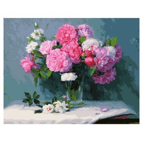 ВанГогВоМне Картина по номерам "Розовые пионы", 40х50 см (ZX 20175)