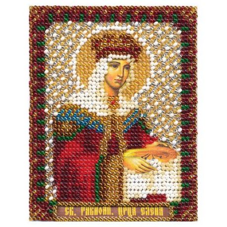 PANNA Набор для вышивания бисером Икона святой равноапостольной царицы Елены 8,5 x 10,5 см (CM-1251)