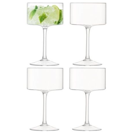 LSA Набор бокалов Otis Champagne/Cocktail Glass 4 шт 280 мл прозрачный