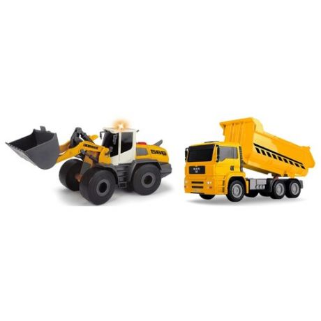 Набор техники Dickie Toys Construction Twin Pack (3726008) желтый/белый/серый