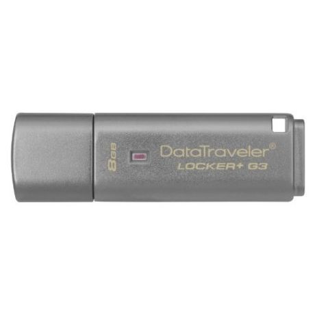 Флешка Kingston DataTraveler Locker+ G3 8GB серый