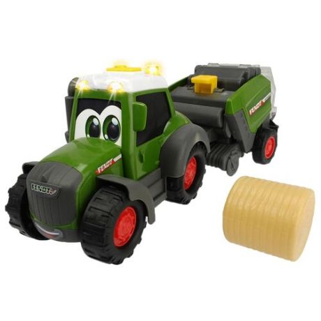 Трактор Dickie Toys Happy Fendt с прессом для сена (3815001) 30 см зеленый