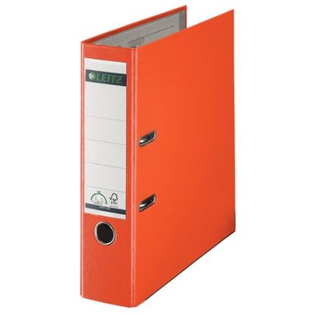 Leitz Папка-регистратор 180° А4, пластик, 80 мм оранжевый