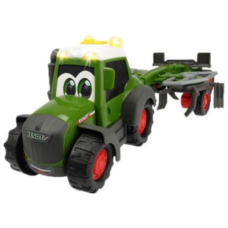 Трактор Dickie Toys Happy Fendt с ворошилкой для сена (3815002) 30 см зеленый