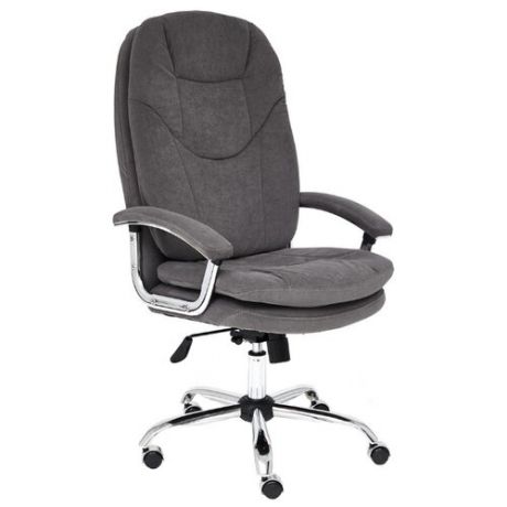 Компьютерное кресло TetChair Softy Lux для руководителя, обивка: текстиль, цвет: серый 29