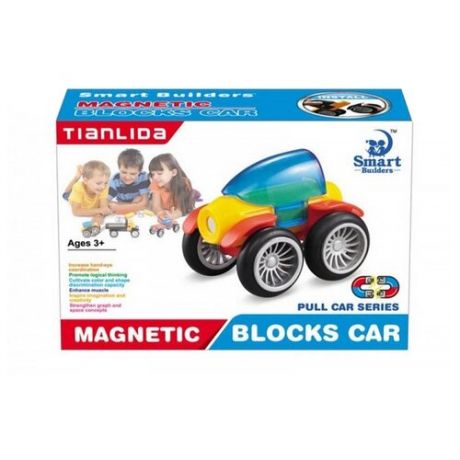 Магнитный конструктор Smart Builders Magnetic Blocks Car 385j Машинка