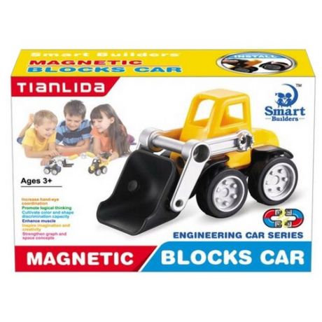 Магнитный конструктор Smart Builders Magnetic Blocks Car 381j Трактор