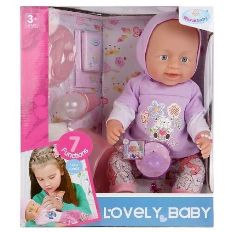 Интерактивная кукла Shantou Gepai Lovely Baby, 43 см, 8030483