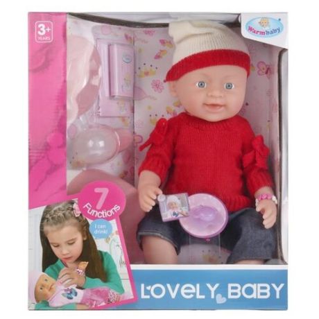 Интерактивный пупс Warm Baby Lovely baby, 43 см, 8030-490