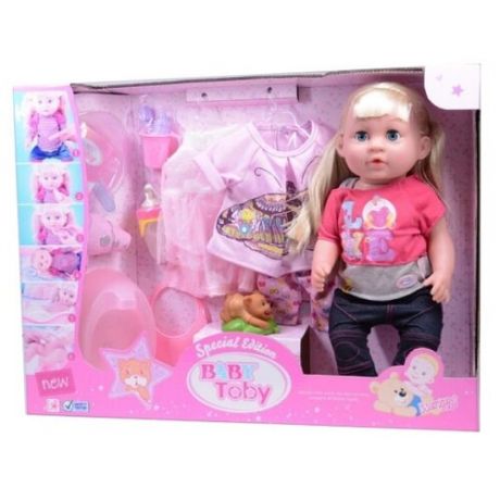 Кукла интерактивная Wei Tai Toys Baby Toby с одеждой 43 см, T12114