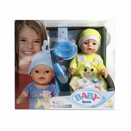Пупс Shantou City Daxiang Plastic Toys Baby love, 43 см, BL032F