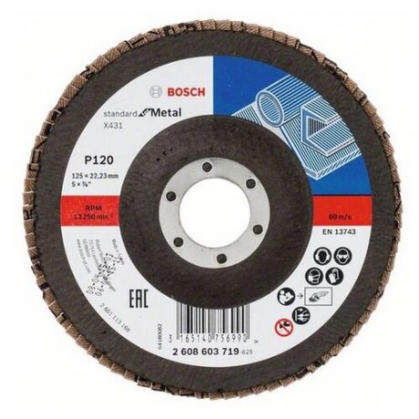 Лепестковый диск BOSCH Standard for Metal 2608603719