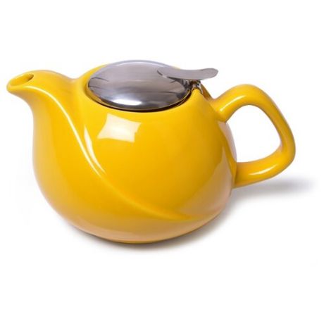 Fissman Заварочный чайник с ситечком 750 мл желтый