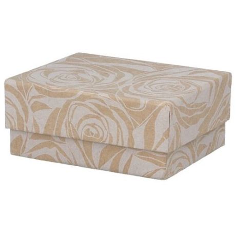 Коробка подарочная Grand Gift 103-10 6.5 х 5 х 3 см бежевый/белый