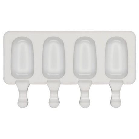 Форма для мороженого S-CHIEF Мини-эскимо SPC-0403, 4 ячейки белый