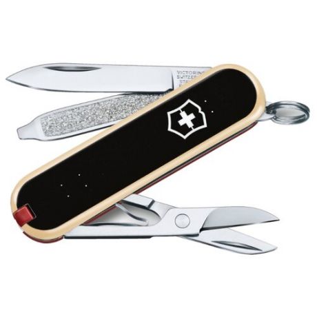 Нож многофункциональный VICTORINOX Classic LE 2020 Skateboarding (7 функций) с чехлом черный/красный