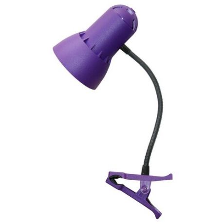 Настольная лампа на прищепке Трансвит Надежда-ПШ фиолетовый, 40 Вт