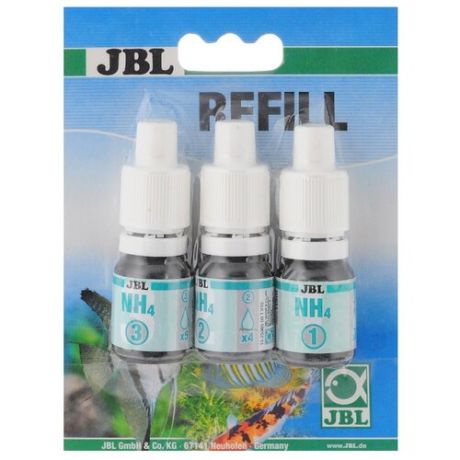 JBL Ammonium Reagent NH4 тесты для аквариумной воды, набор