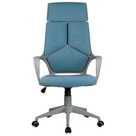 Компьютерное кресло Рива RCH 8989 офисное, обивка: текстиль, цвет: серый/синий