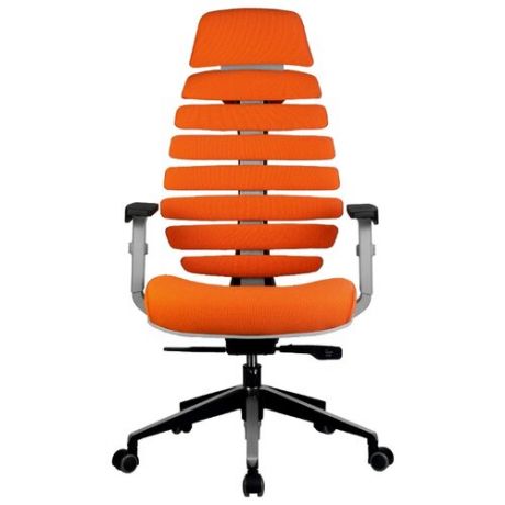 Компьютерное кресло Рива SHARK офисное, обивка: текстиль, цвет: оранжевый