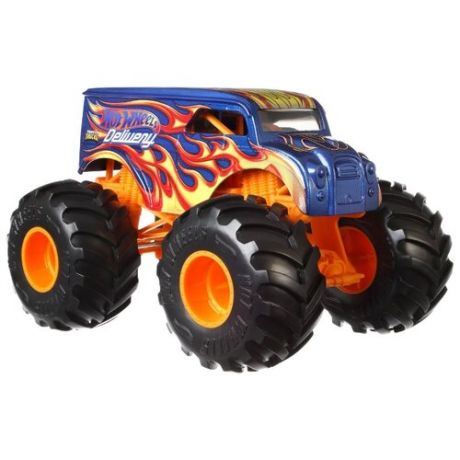 Монстр-трак Hot Wheels Delivery (FYJ83/GCX23) 1:24 17.8 см синий/оранжевый/желтый