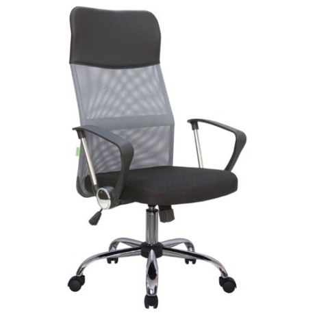 Компьютерное кресло Рива 8074 офисное, обивка: текстиль/искусственная кожа, цвет: серый