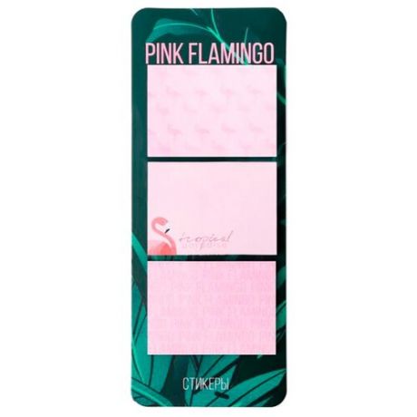 ArtFox набор стикеров на подложке Pink Flamingo (4734865) зеленый/розовый