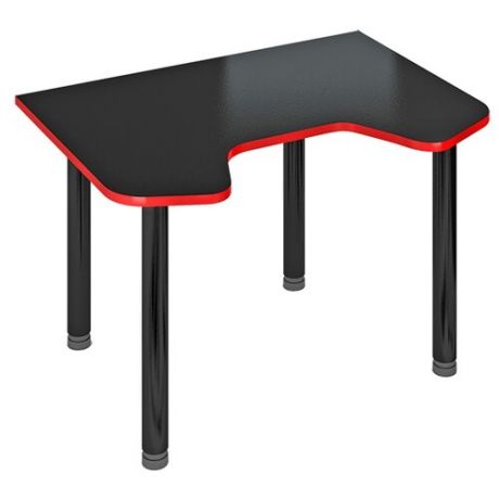 Игровой стол Мэрдэс Домино Lite СКЛ-ИгрМОЧ, 120х90 см, цвет: черный/красный