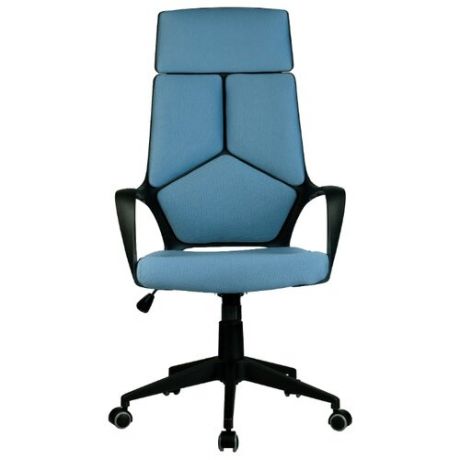 Компьютерное кресло Рива RCH 8989 офисное, обивка: текстиль, цвет: черный/синий