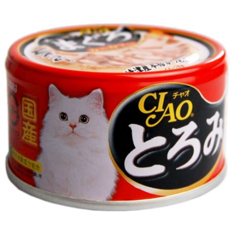 Корм для кошек CIAO (0.08 кг) Камчатский краб с мраморной вырезкой желтоперого тунца и парным филе курицы
