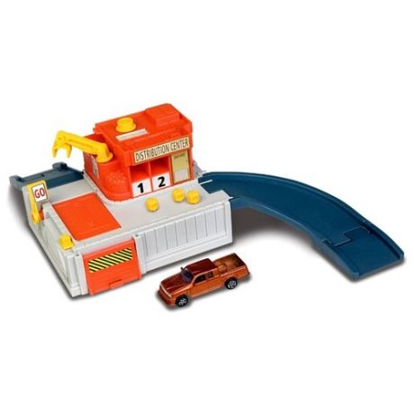 Autogrand Игровой набор Терминал с машиной Megapolis 48250 оранжевый/желтый/серый