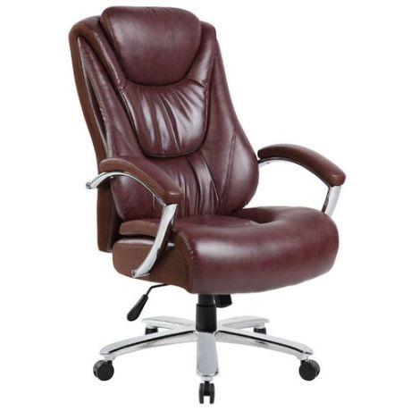 Компьютерное кресло Рива 9373 для руководителя, обивка: искусственная кожа, цвет: коричневый