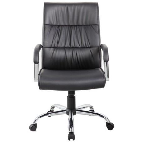 Компьютерное кресло Рива 9249-1 для руководителя, обивка: искусственная кожа, цвет: черный