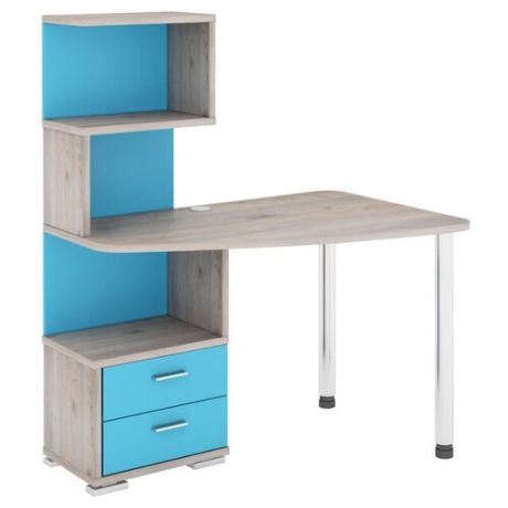 Письменный стол Мэрдэс Домино Нельсон СКМ-60, 120х78 см, угол: справа, цвет: нельсон/синий мрамор