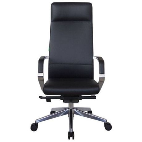 Компьютерное кресло Рива RCH A1811 для руководителя, обивка: натуральная кожа, цвет: черный