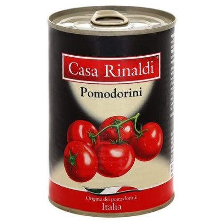 Помидорчики в томатном соке Casa Rinaldi жестяная банка 400 г