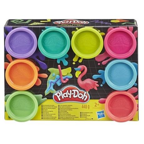 Масса для лепки Play-Doh Набор Neon 8 цветов (E5063/E5044)