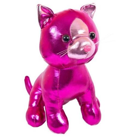 Мягкая игрушка ABtoys Кошка розовая 18 см