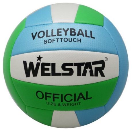 Волейбольный мяч WELSTAR VMPVC4333E зеленый/голубой/белый