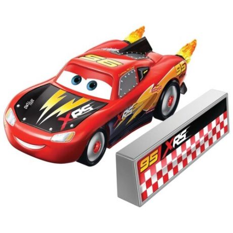 Легковой автомобиль Mattel Cars Молния Маккуин (GKB87/GKB88) 1:55 красный/черный