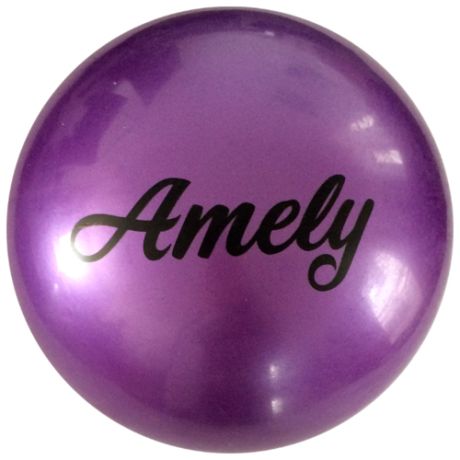 Мяч для художественной гимнастики Amely AGB-101 19 см фиолетовый