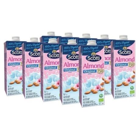 Миндальный напиток Riso Scotti Almond Original Bio 2%, 1 л, 10 шт.