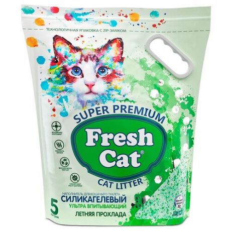 Впитывающий наполнитель Fresh Cat Летняя прохлада 5 л