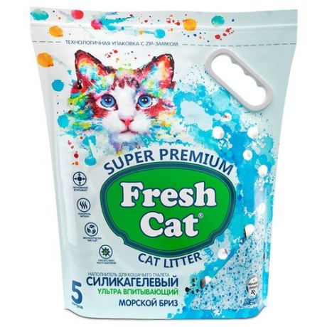 Впитывающий наполнитель Fresh Cat Морской бриз 5 л